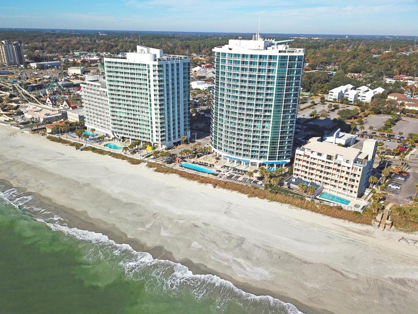 Ferienwohnung New Modern, Direct Oceanfront, Boardwalk, Views! Myrtle Beach Exterior foto