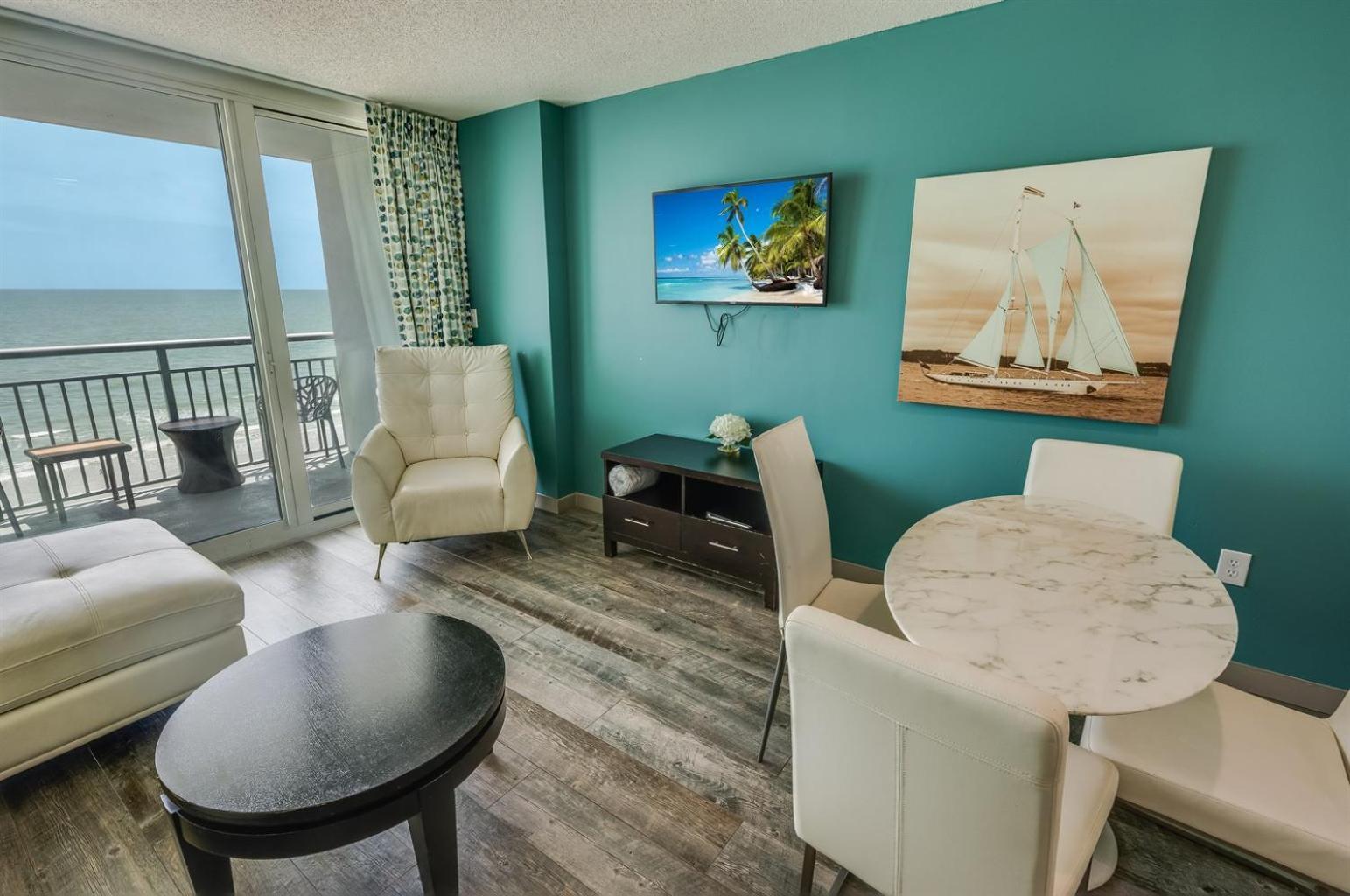 Ferienwohnung New Modern, Direct Oceanfront, Boardwalk, Views! Myrtle Beach Exterior foto